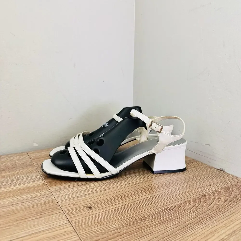 Mootsies Tootsies White Strappy Pumps Women’s Size 10